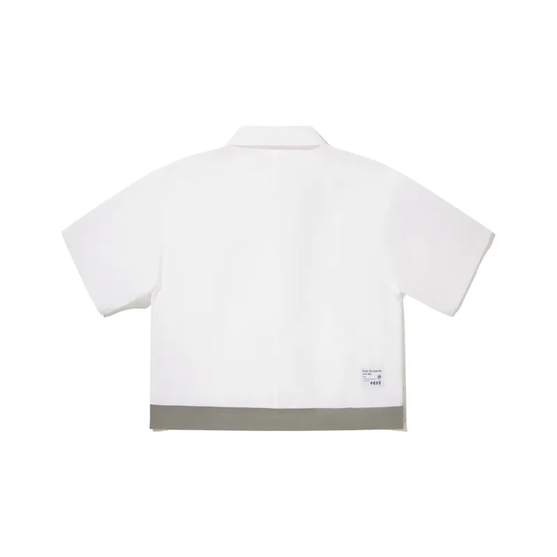 LiNing x ANB Shirt Women's Standard White/Silver Fox Gray-1