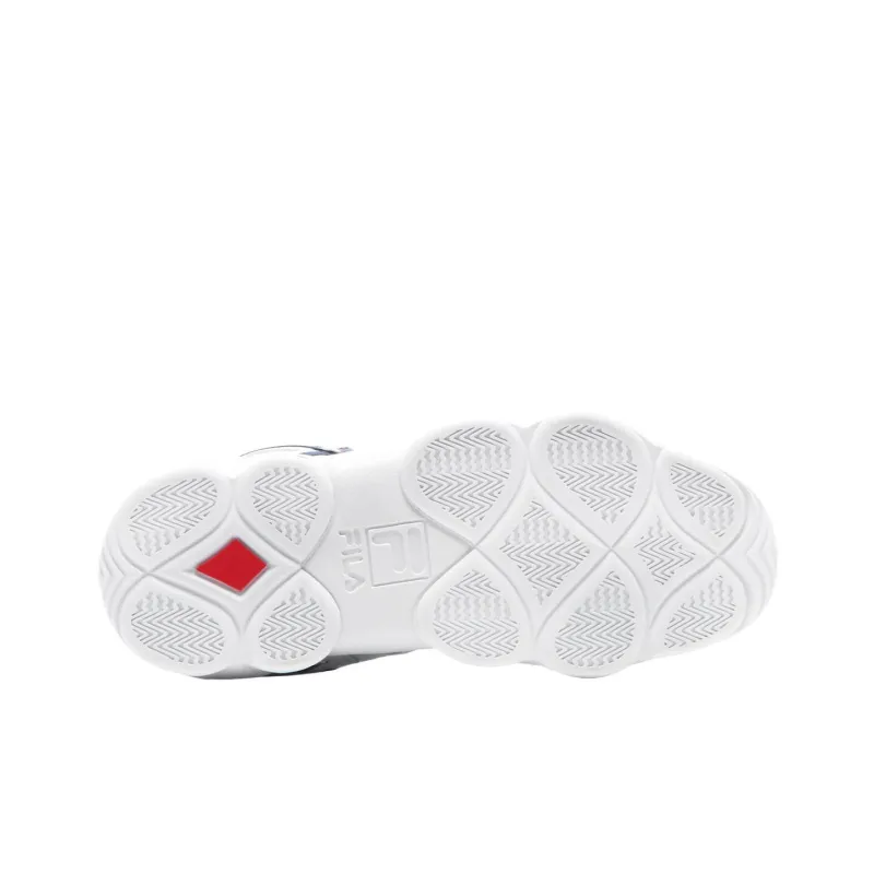 FILA Stackhouse Spaghetti Mid Top Basketball Shoes Men's White-4