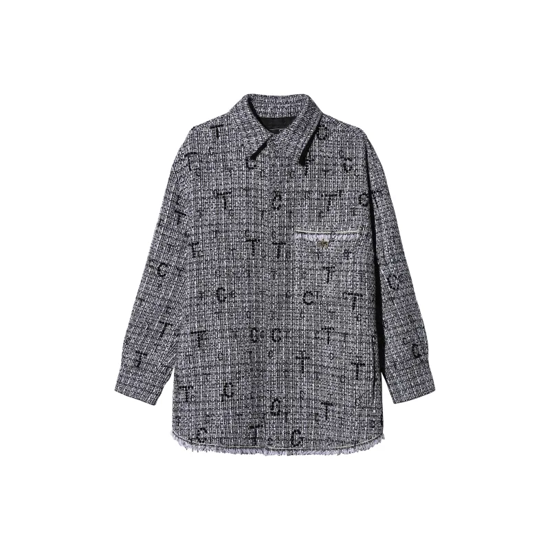 TCH Shirts Unisex Black White Plaid-0