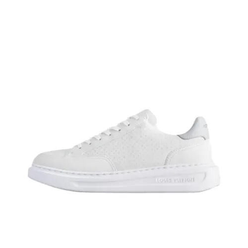 LOUIS VUITTON Beverly Hills Low Top Skateboard Shoes Men's White