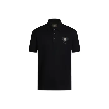 MANGANO Bear Series Polo Shirts Men Black