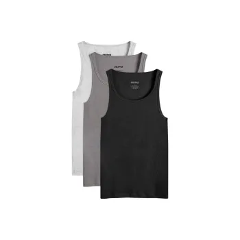 SKIMS Tank Top Men's 3 Pack 3 Pack Light Gray+Dark Gray+Black