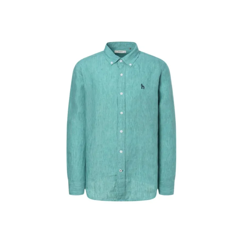 HAZZYS Shirts Men Turquoise-0