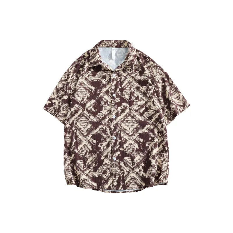 GOODHENLCE SS25 Midsummer Fashion Outfit Fashion Trend Shirt Single Item Unisex Fiji Brown Tone Clothing-7