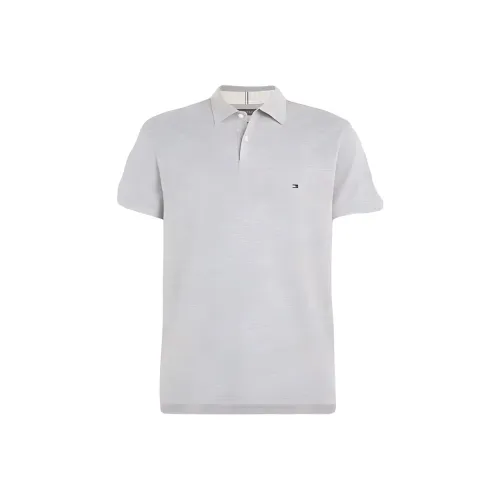 Tommy Hilfiger Polo Shirt Men's Light Gray