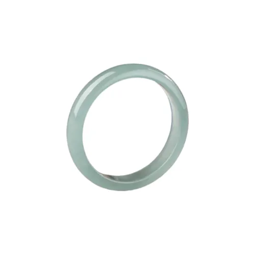 MY WORLD BEGINS AND ENDS WITH YOU Glutinous Jade Jadeite Rings Unisex