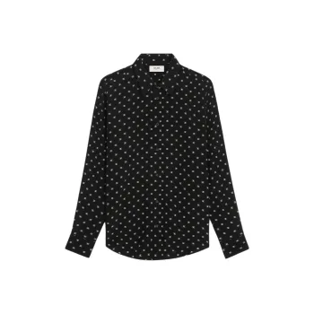 CELINE Loose Shirt In Printed Viscose