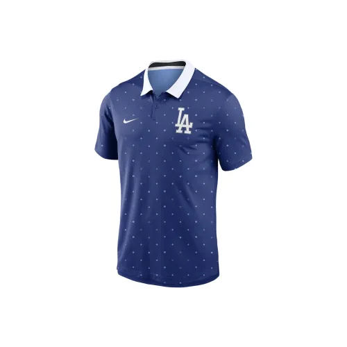 Nike MLB Collaboration Los Angeles Dodgers Polo Shirt Los Angeles Dodgers Men's Royal Blue