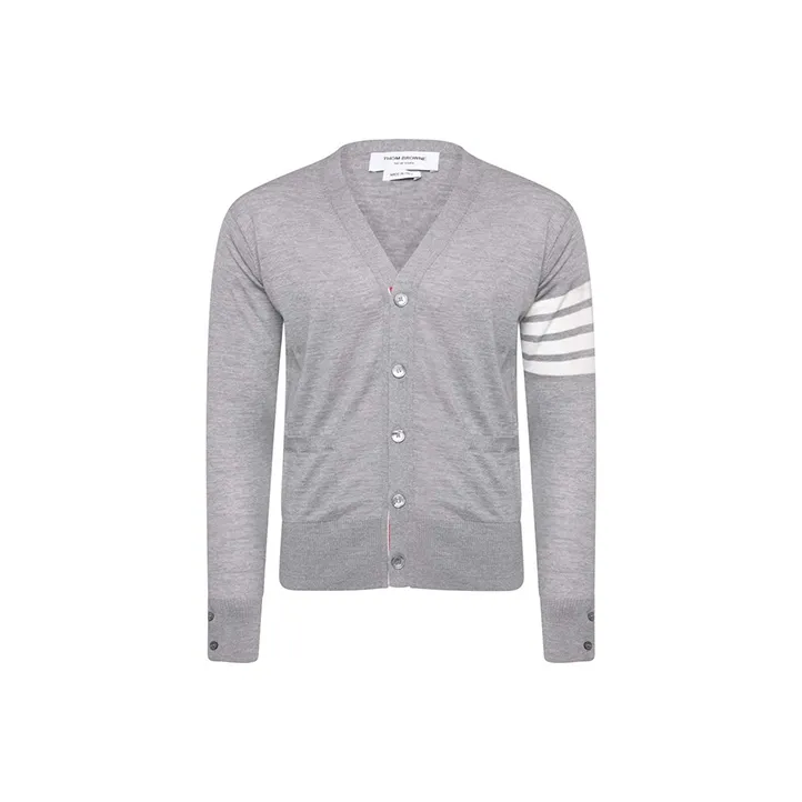 THOM BROWNE 4 Bar Cardigan-0