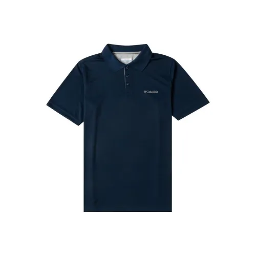 Columbia Polo Shirt Men's Marine Blue