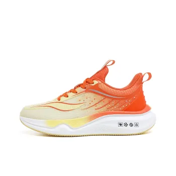 Gaius Durant Anti Slip Wear Resistant Low Top Physical Fitness Test Physical Exam Running Shoes Men's White Orange