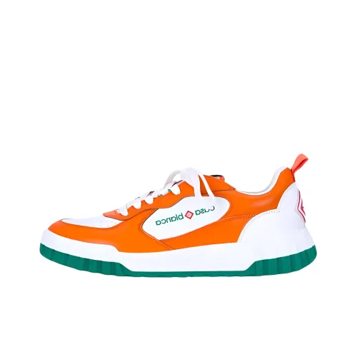 CASABLANCA Low Top Skateboard Shoes Men's Orange White