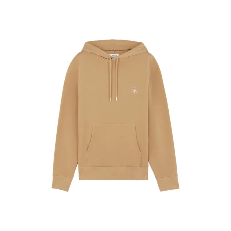 Maison Kitsune Bold Fox Head Patch Drawstring Hoodie-0