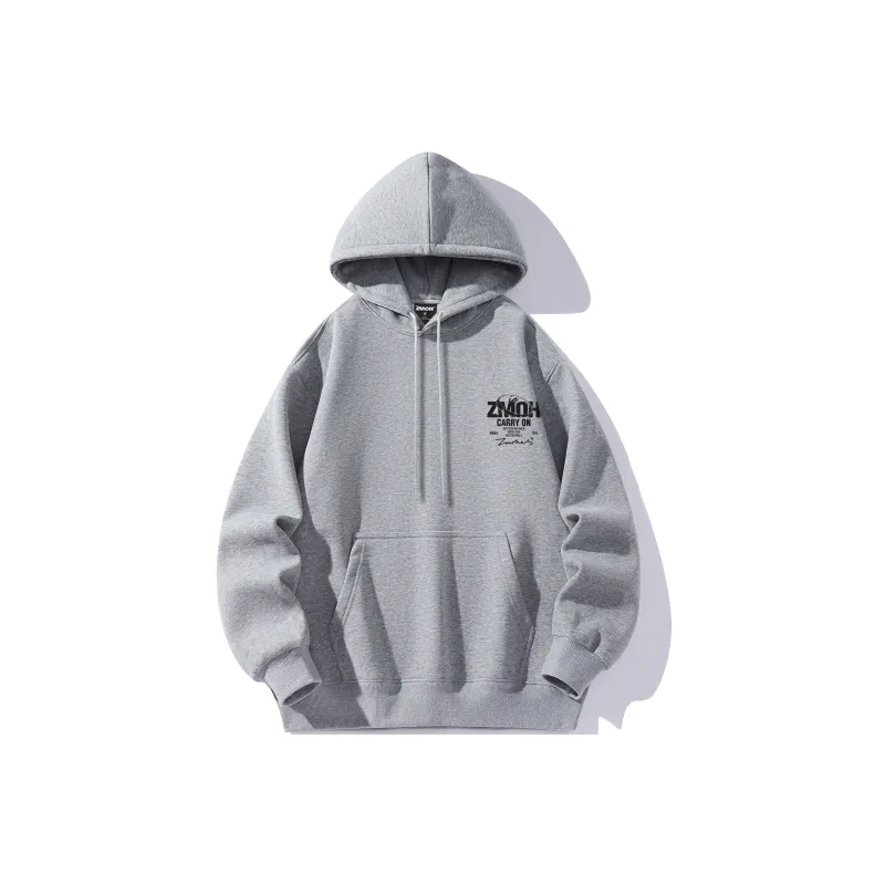 ZMOH Fleece Lined Hoodie Unisex Couple's-0