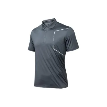 Anta Variety Training Collection Polo Shirt Men's Mystic Cabin Gray
