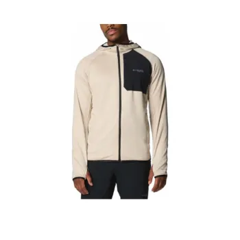 Columbia Triple Canyon Mens Beige Grid Fleece Hooded FZ II Sweatshirt Men's Dark Stone