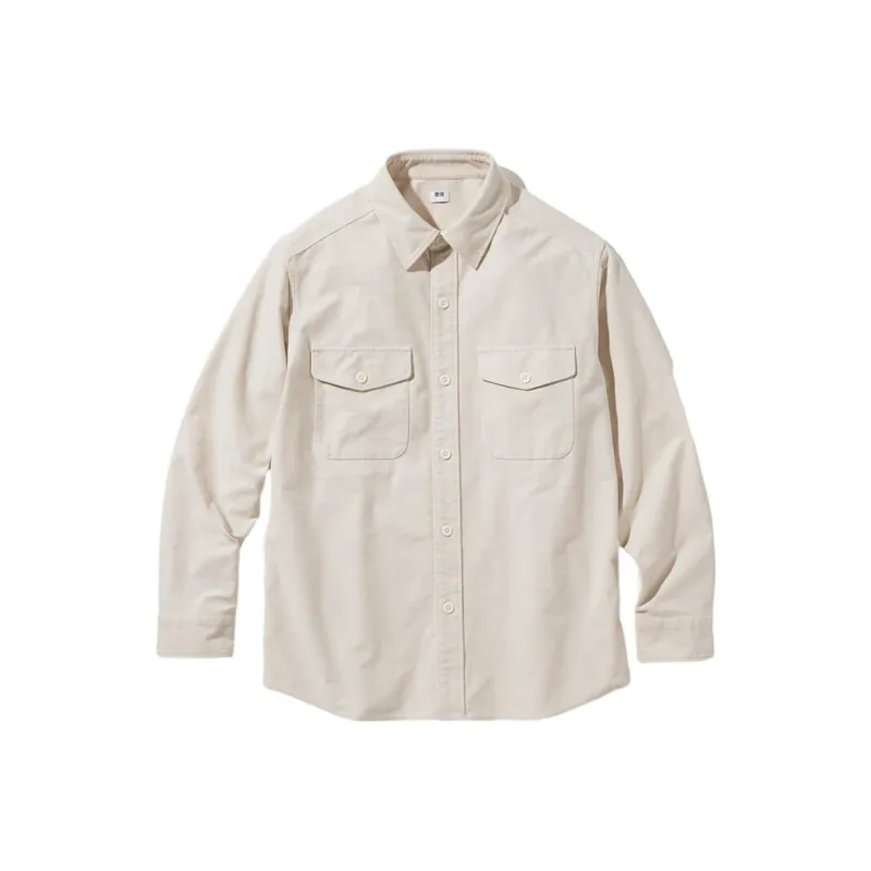 UNIQLO Shirts Men Ivory-0
