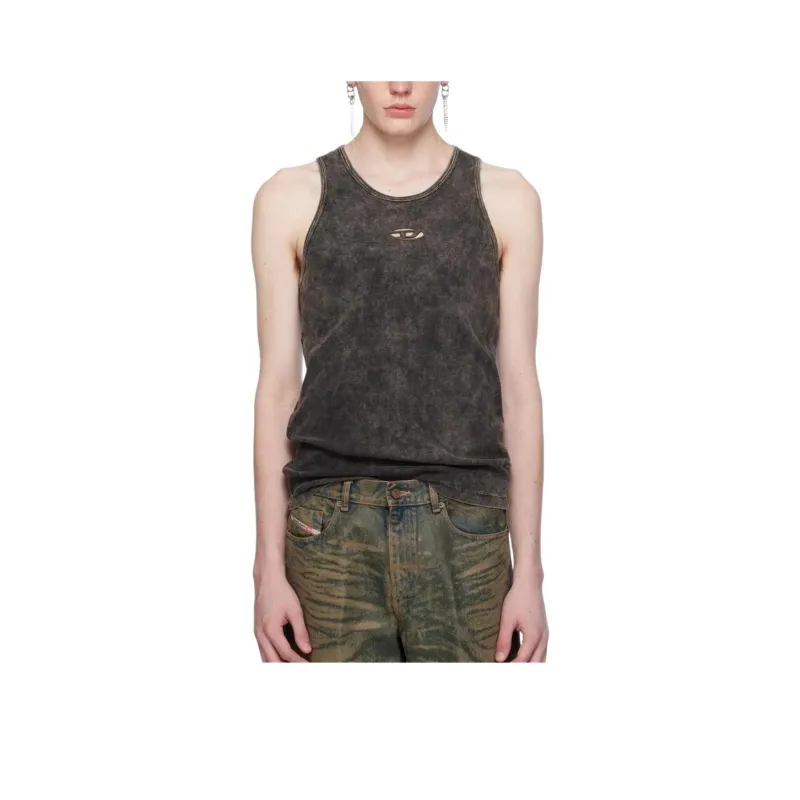 DIESEL Tank Tops Unisex Black-0
