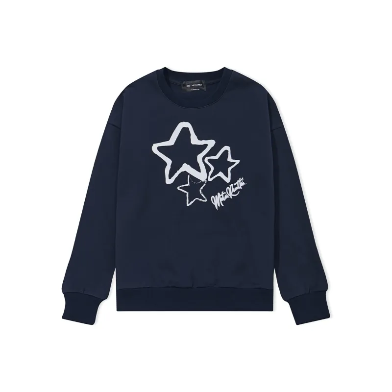 METARICOTTA Sweatshirt Unisex Navy Blue-0