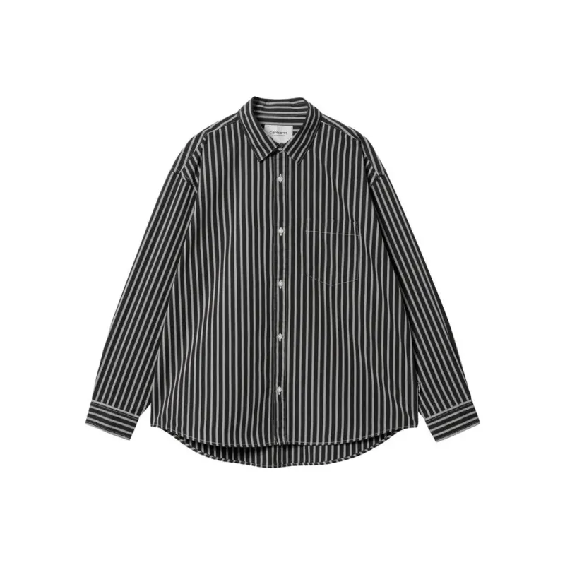 Carhartt WIP Ligety Stripe Shirt Men's Black-0