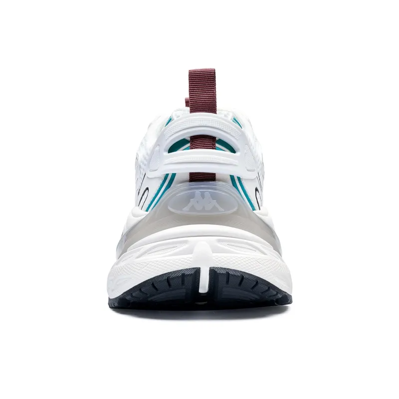 Kappa Back to Back Anti Slip Wear Resistant Low Top Chunky Sneakers Unisex Classic White-4