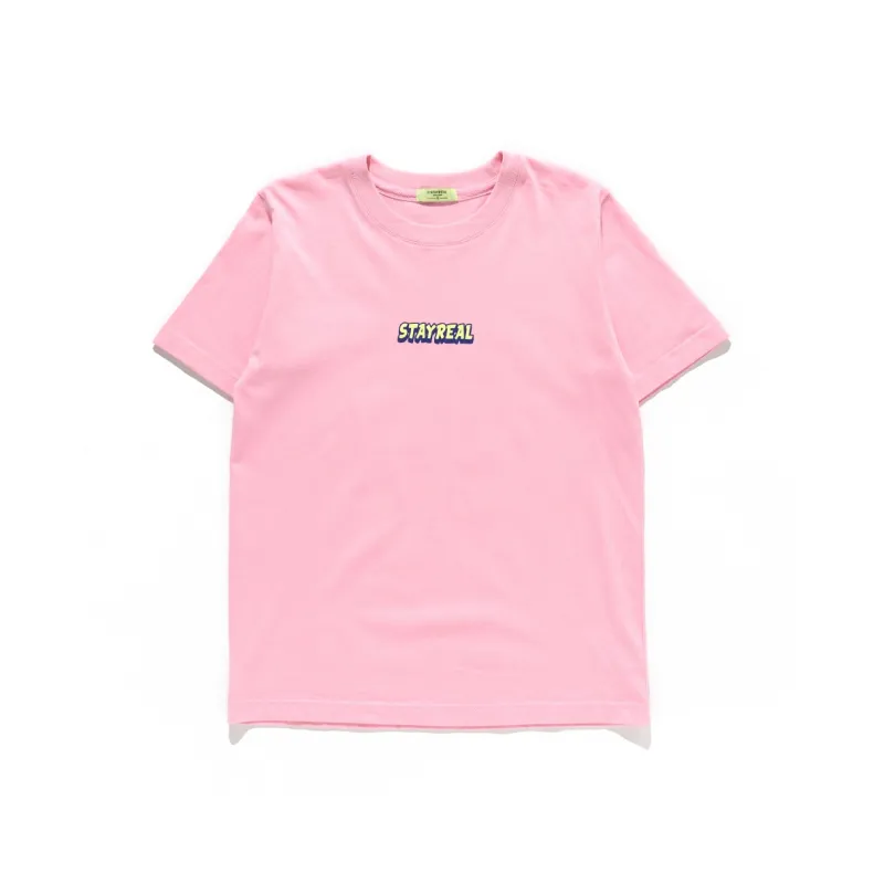 STAYREAL Multicolor Crew Neck Short Sleeved T Shirts Unisex-3