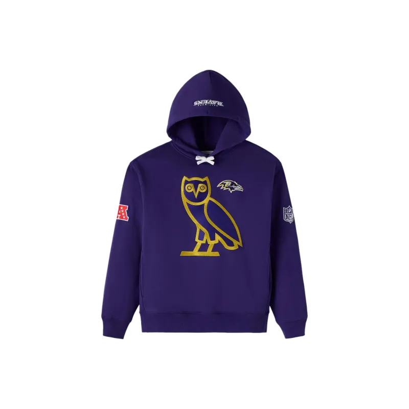 Ovo X NFL Baltimore Ravens Icon Team Hoodie-0