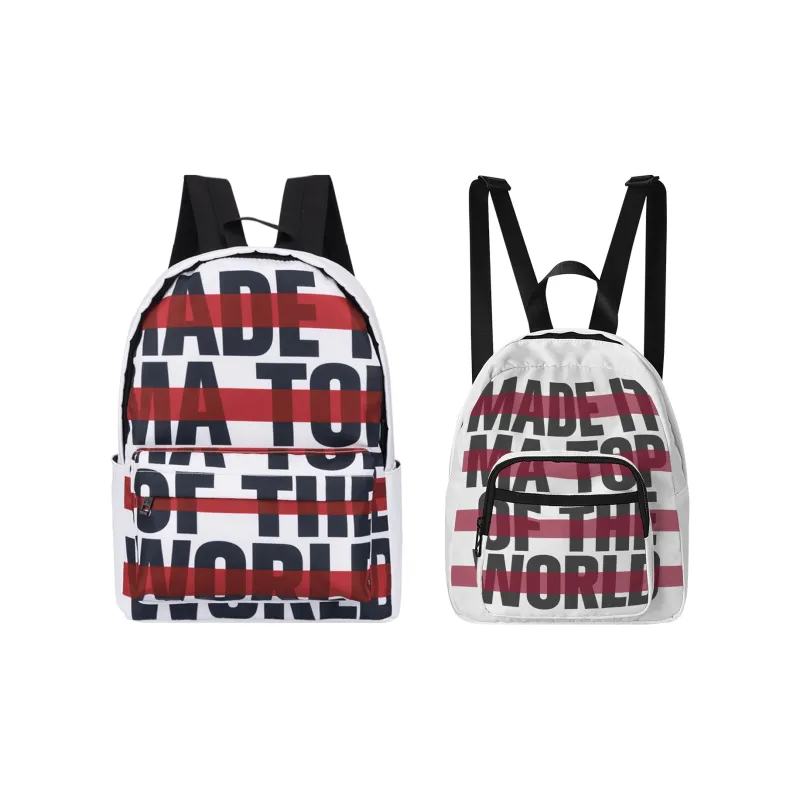ONRF SOUNDBYTE Collaboration Polyester Water Repellent Backpack Medium Size Unisex White-50