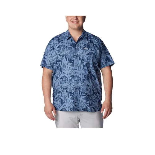 Columbia PFG Trollers Best™ Shirt Men's Navy Blue