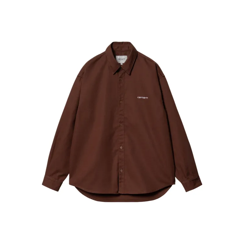 Carhartt WIP Module Script Shirt Shirt Men's Brown-0