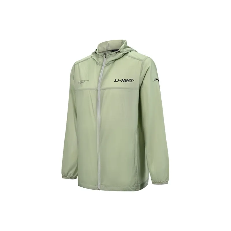LiNing Trench Coat Unisex Grass Jasmine Green-1