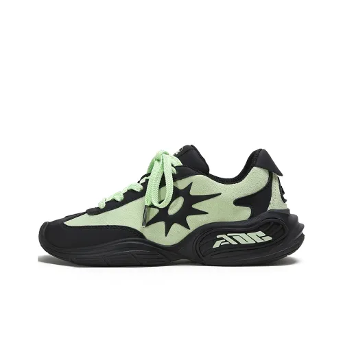 ADCDAVINCI Sun Collection Anti Slip Wear Resistant Low Top Chunky Sneakers Unisex Parrot Green