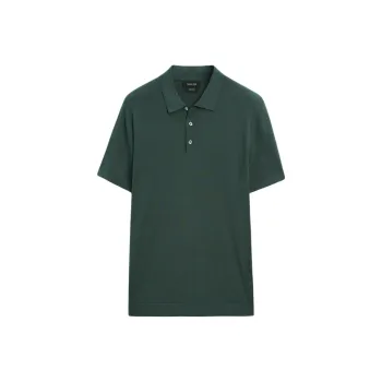 Massimo Dutti Polo Shirt Men's Blue Green