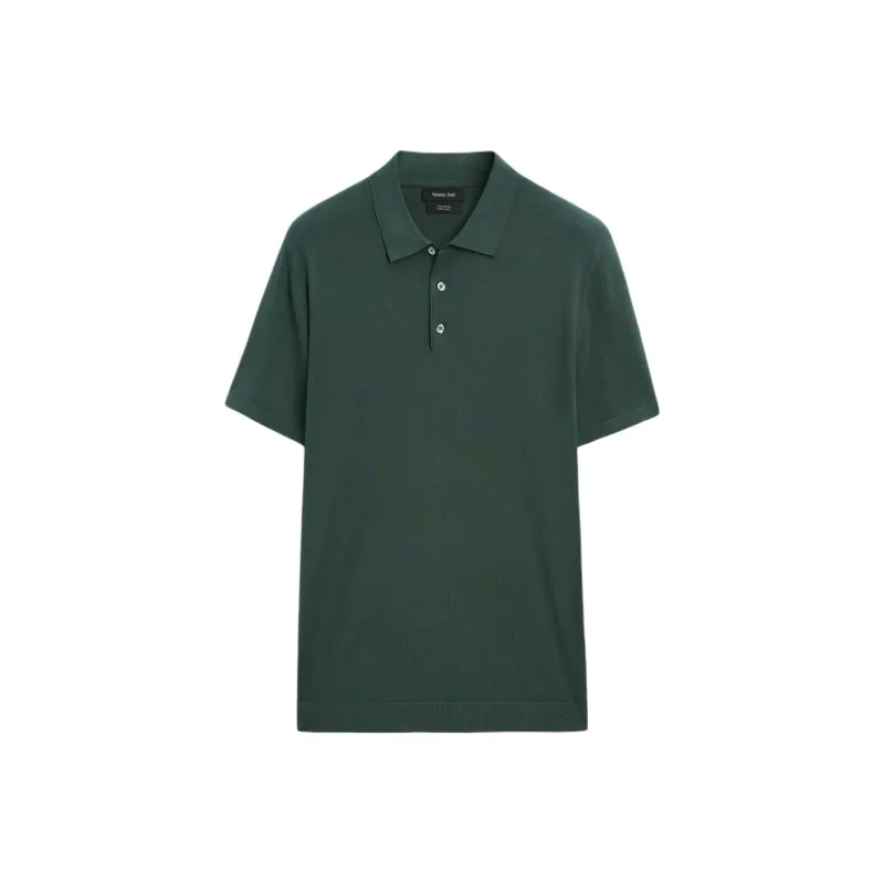 Massimo Dutti Polo Shirt Men's Blue Green-0