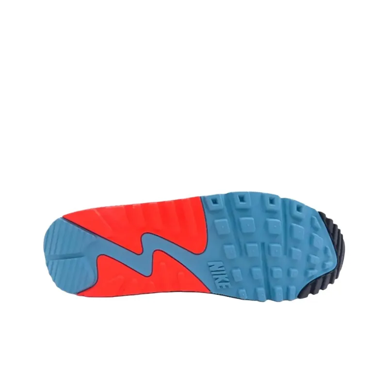 TEDxPortland x Nike Air Max 90 Anti Slip Wear Resistant Low Top Casual Running Shoes Unisex Blue Gray-1