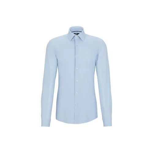HUGO BOSS SS24 Shirt Men's Light Blue