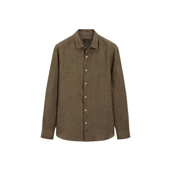 Massimo Dutti Shirt Men's Sandy Brown