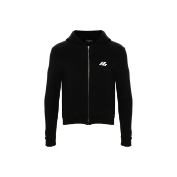 Balenciaga Activewear Jersey Full Zip Hoodie