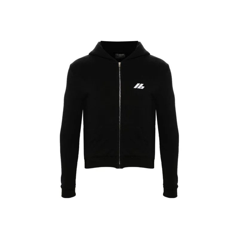 Balenciaga Activewear Jersey Full Zip Hoodie-0