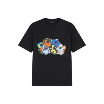 Paul Smith Floral Printed Crewneck T Shirt