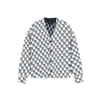 WE11DONE Logo knit Button up Cardigan