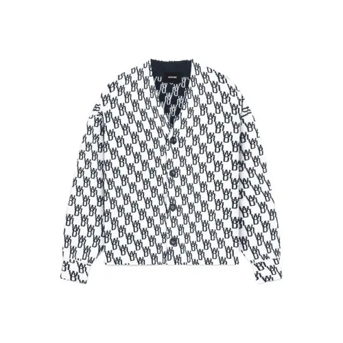 WE11DONE Logo knit Button up Cardigan
