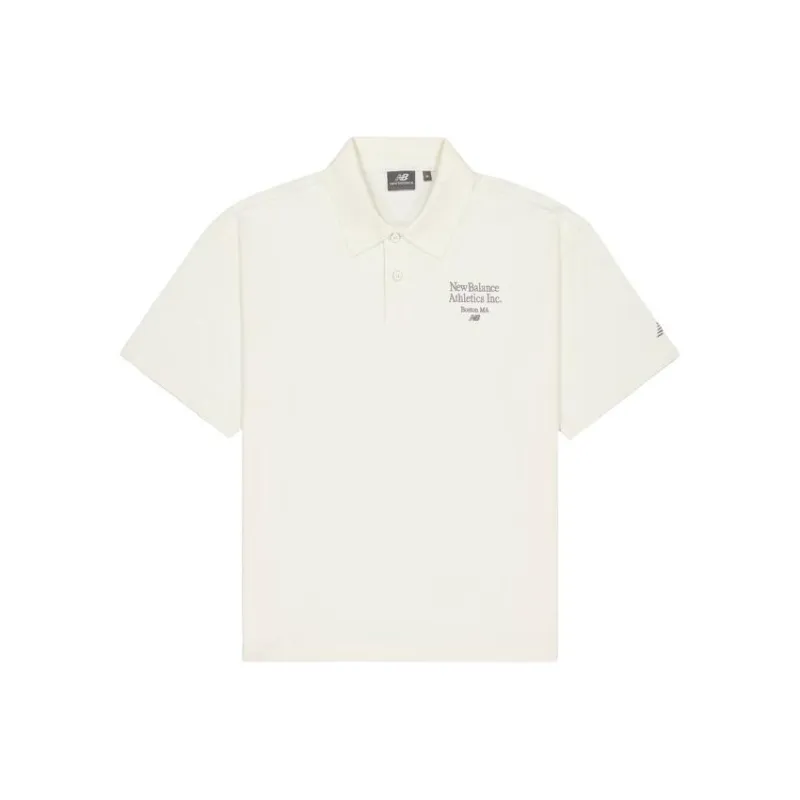 New Balance Polo Shirt Men's White-0