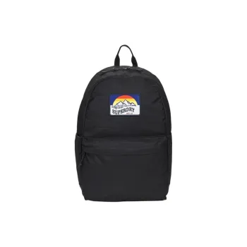 SUPERDRY Polyester Backpack Medium Size Unisex Black