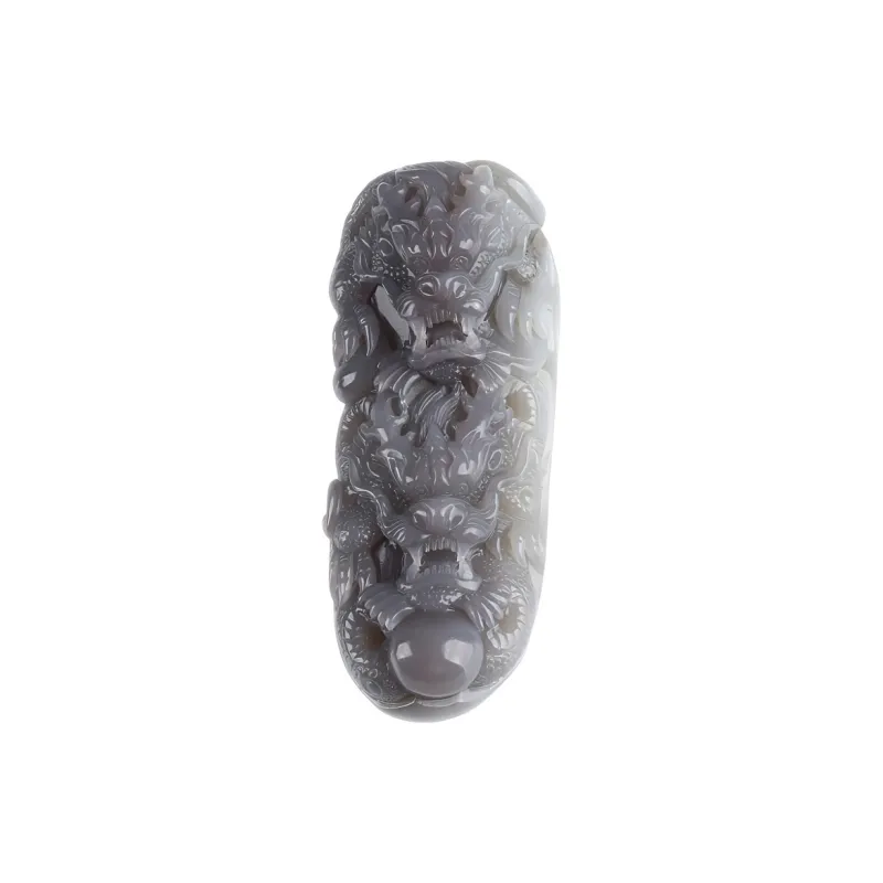 POSILAN Hetian Jade Pendants Smoky Purple Unisex-0