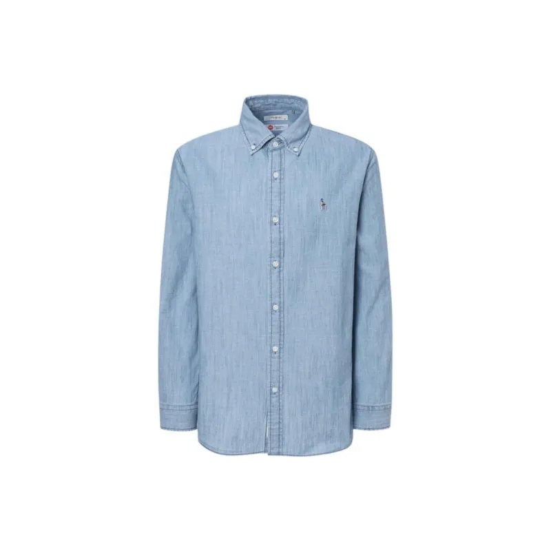 HAZZYS Shirts Men Bright Blue-0