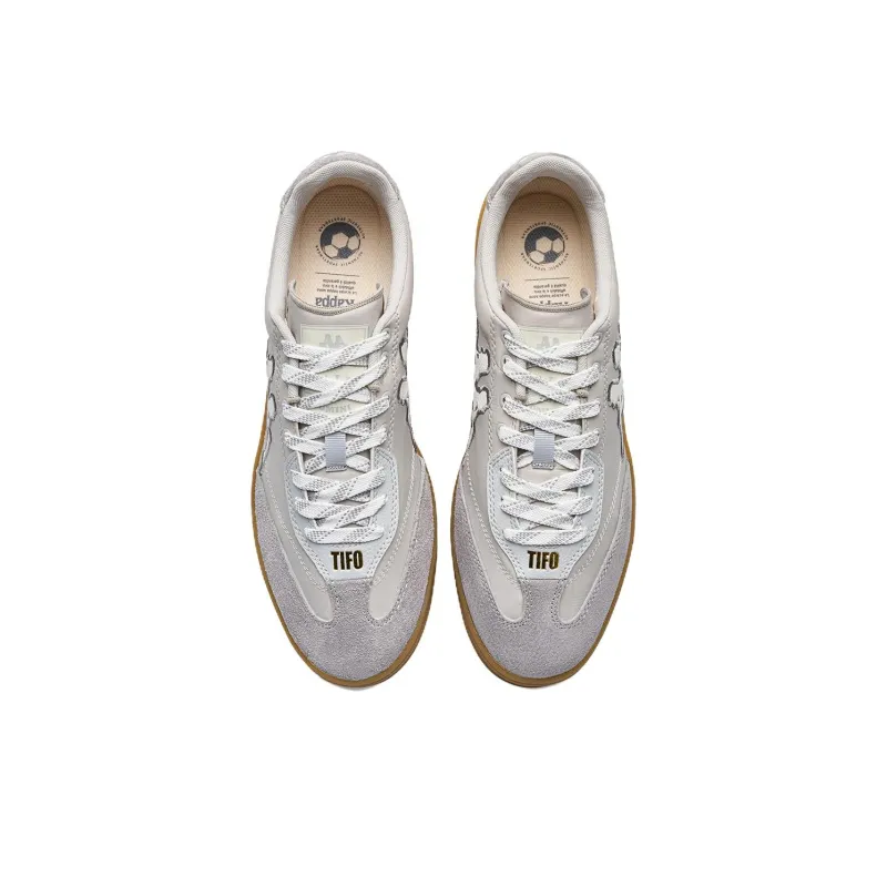 Kappa Tifo Abrasion Resistant Low Top Skateboard Shoes Unisex Cool Gray-3