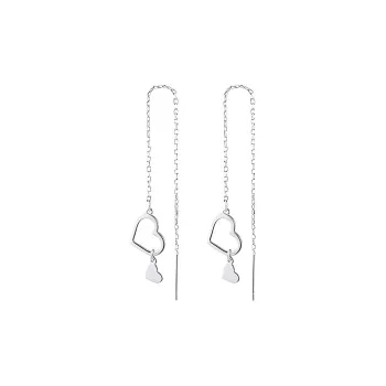 LISM S999 Fine Silver Drop Earrings Women's