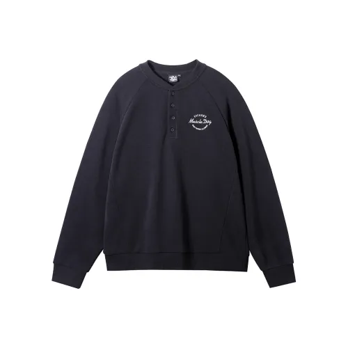Muscle Dog Sweatshirt Mens Khaki Green