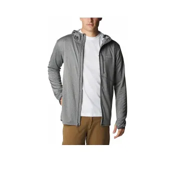 Columbia Park View Columbia Men Grey Fleece Full Zip Hoodie Sweatshirt Men's Gray
